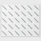 #HASHTAG - Hash Tag Symbol Geschenkpapier (Flach)