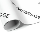 #HASHTAG - Hash Tag Symbol Geschenkpapier (Rolleneckpunkt)