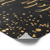 Hashtag Hochzeitssign Poster (Ecke)