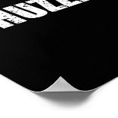 Hashtag Huzzah Shirt - Funny Black Poster (Ecke)