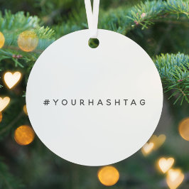 Hashtag | Ihre modernen Trends in den sozialen Med Ornament Aus Metall