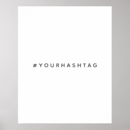 Hashtag | Ihre modernen Trends in den sozialen Med Poster
