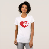 Hashtag im Herzen T-Shirt (Vorne ganz)