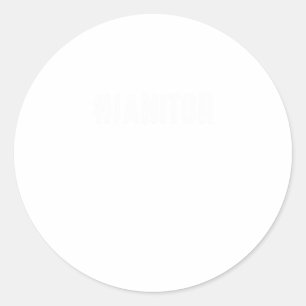 Hashtag Janitor Cleaners Service Cleaners Gift Runder Aufkleber