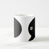 Hashtag # Kaffeecup-Tasse Kaffeetasse (Mittel)