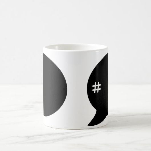 Hashtag # Kaffeecup-Tasse Kaffeetasse (Mittel)