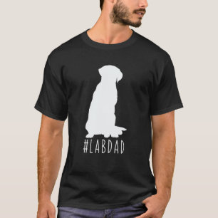 Hashtag Lab Papa Labrador Retriever Mama Papa Hund T-Shirt