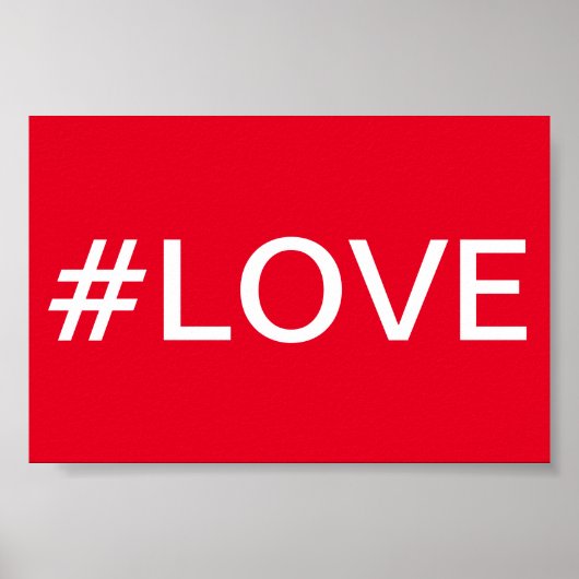 Hashtag Liebe Poster (Vorne)