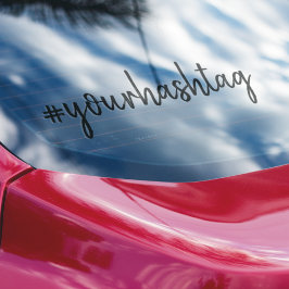 Hashtag # | Moderne Minimalistische Medien Aufkleber