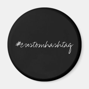 Hashtag Moderne Stilvolle Los Geht's Schwarz Schri Magnet