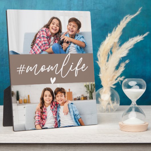 Hashtag Momlife 2 Fotos Fotoplatte (Seite)