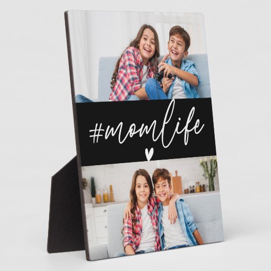 Hashtag Momlife 2 Fotos Fotoplatte (Seite)