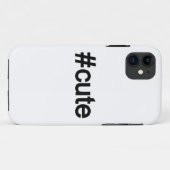 Hashtag # Niedlich Case-Mate iPhone Hülle (Rückseite (Horizontal))