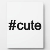 Hashtag # Niedlich Fotoplatte (Vorderseite)