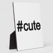 Hashtag # Niedlich Fotoplatte (Seite)