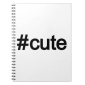 Hashtag # Niedlich Notizblock (Vorderseite)