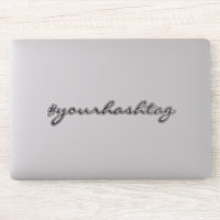 Hashtag | Niedliche Script Social Media Notebook-S