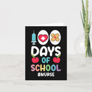 Hashtag Nurse Happy 100 Tage Schulkrankenversorgun Karte