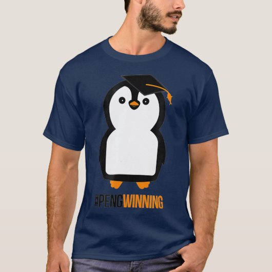 Hashtag Pengwinning Pinguin Abschluss für T-Shirt (Vorderseite)