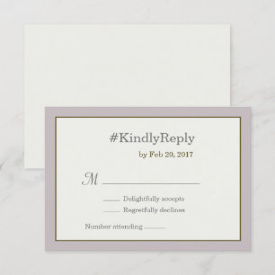 Hashtag personalisiertes rosa gold Hochzeits-RSVP Einladung