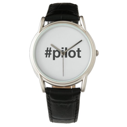 HASHTAG-PILOT ARMBANDUHR (Vorderseite)