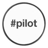 HASHTAG-PILOT EISHOCKEY PUCK (Vorderseite)