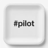 HASHTAG-PILOT PAPPTELLER (Vorderseite)