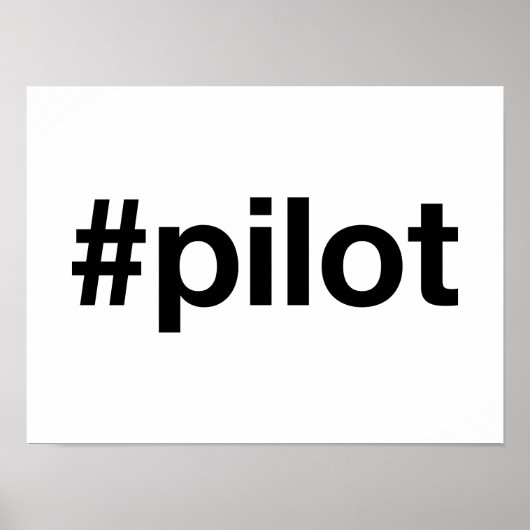 HASHTAG-PILOT POSTER (Vorne)