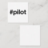 HASHTAG-PILOT QUADRATISCHE VISITENKARTE (Vorne/Hinten)