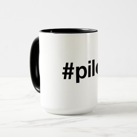 HASHTAG-PILOT TASSE (Vorderseite Links)
