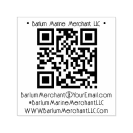 Hashtag QR-Codeadresse Briefmarke aus selbstfarbig Permastempel
