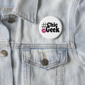 Hashtag schicke Aussenseiter-Kuss-Kunst-Geschenke Button (Beispiel)