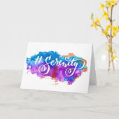 Hashtag Serenity Grußkarte Karte (Gelbe Blume)