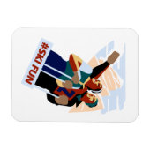 Hashtag-Skivergnügen Magnet (Horizontal)