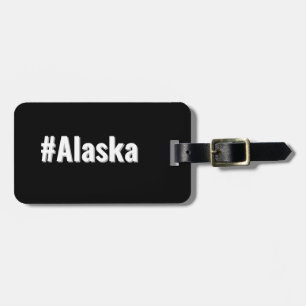 Hashtag Staat von Alaska AK Gepäckanhänger