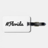 Hashtag Staat von Florida FL Gepäckanhänger (Rückseite horizontal)