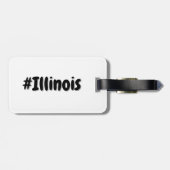 Hashtag Staat von Illinois IL Gepäckanhänger (Rückseite horizontal)