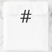 Hashtag Sticker (Tasche)