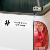 HASHTAG SYMBOL - .PNG AUTOAUFKLEBER (Auf Lkw)