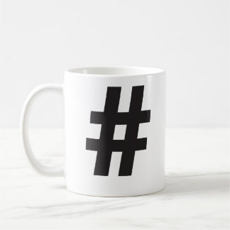 Hashtag-Tasse Kaffeetasse