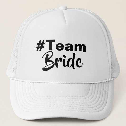 Hashtag Team Bride Truckerkappe (Vorderseite)