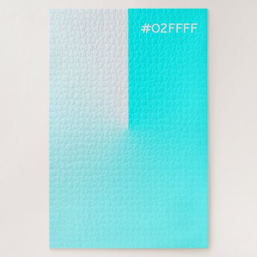 Hashtag Türkisfarbenstrahler Puzzle (Vertikal)