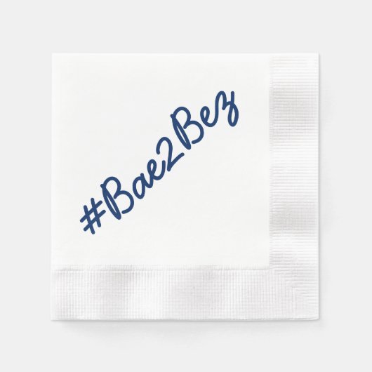 Hashtag Wedding Engagement Party Cocktail Napkins Serviette (Vorderseite)