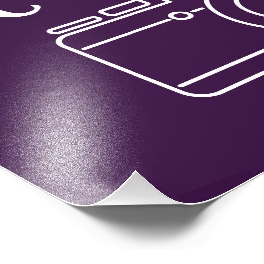 Hashtag-Zeichen Fotodruck (Ecke)