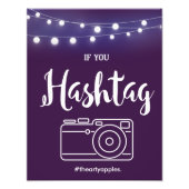 Hashtag-Zeichen Fotodruck (Vorne)