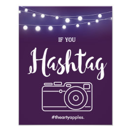 Hashtag-Zeichen Fotodruck