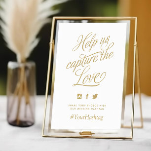 Hashtag-Zeichen für Personalisierte Hochzeiten - G