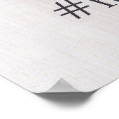 Hashtag-Zeichen Poster (Ecke)