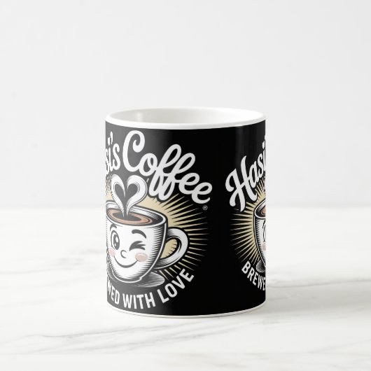 Hasi’s Coffee Cute Smiling Cup Mug Kaffeetasse (Mittel)
