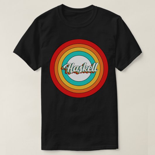 Haskell Name Shirt Vintag Haskell Circle (Design vorne)